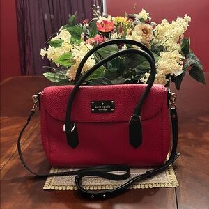 Kate Spade Red and Black Crossbody Bag NWOT